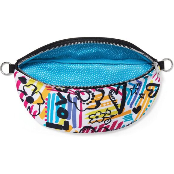 New in plastic Brighton Graffiti Love Cross Body Belt Bag Style D30265 - Picture 3 of 8